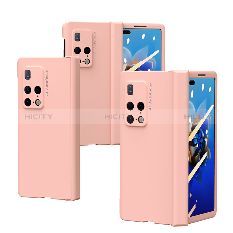 Coque Plastique Mat Protection Integrale 360 Degres Avant et Arriere Etui Housse ZL6 pour Huawei Mate X2 Rose Plus