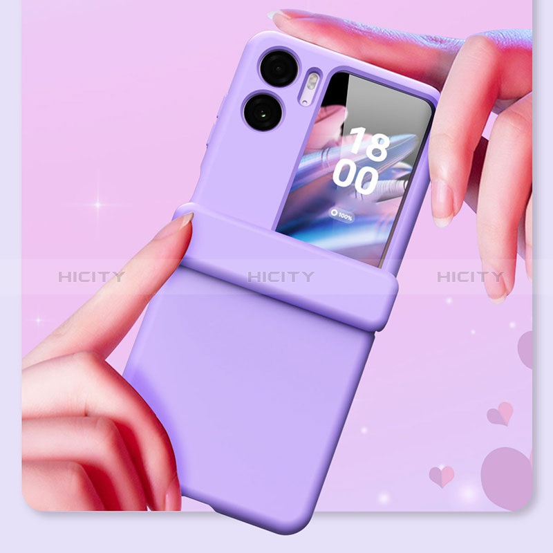 Coque Plastique Mat Protection Integrale 360 Degres Avant et Arriere Etui Housse ZL6 pour Oppo Find N2 Flip 5G Plus