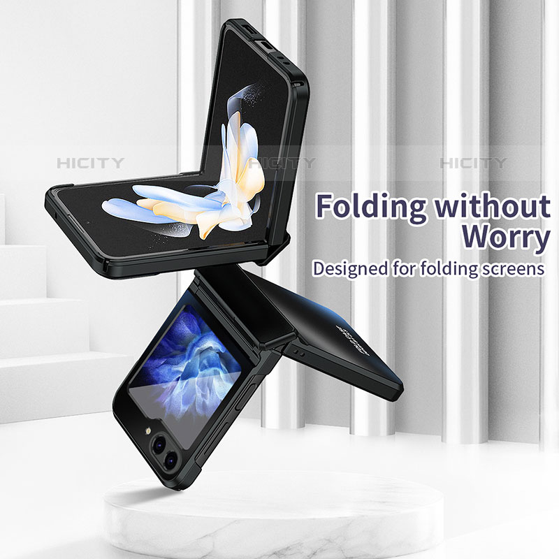 Coque Plastique Mat Protection Integrale 360 Degres Avant et Arriere Etui Housse ZL7 pour Samsung Galaxy Z Flip5 5G Plus