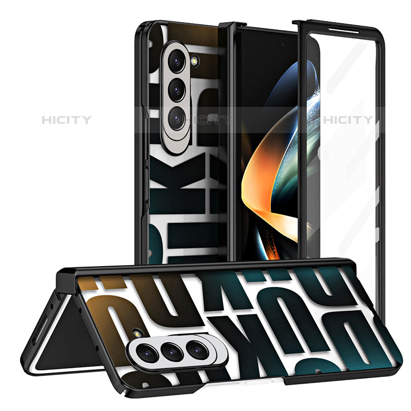 Coque Plastique Mat Protection Integrale 360 Degres Avant et Arriere Etui Housse ZL7 pour Samsung Galaxy Z Fold5 5G Plus