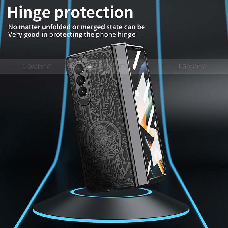 Coque Plastique Mat Protection Integrale 360 Degres Avant et Arriere Etui Housse ZL8 pour Samsung Galaxy Z Fold5 5G Plus