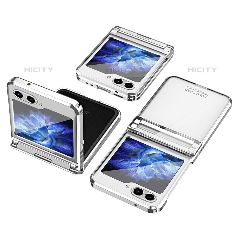 Coque Plastique Mat Protection Integrale 360 Degres Avant et Arriere Etui Housse ZL9 pour Samsung Galaxy Z Flip5 5G Plus