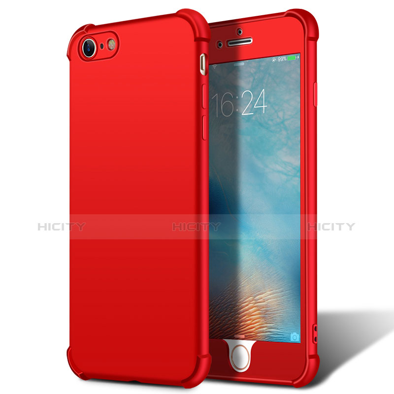 Coque Plastique Mat Protection Integrale 360 Degres Avant et Arriere M01 pour Apple iPhone 6 Plus Rouge Plus