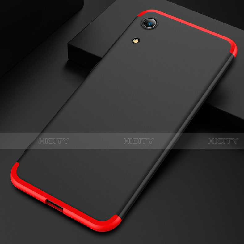 Coque Plastique Mat Protection Integrale 360 Degres Avant et Arriere pour Huawei Y6 Prime (2019) Noir Plus