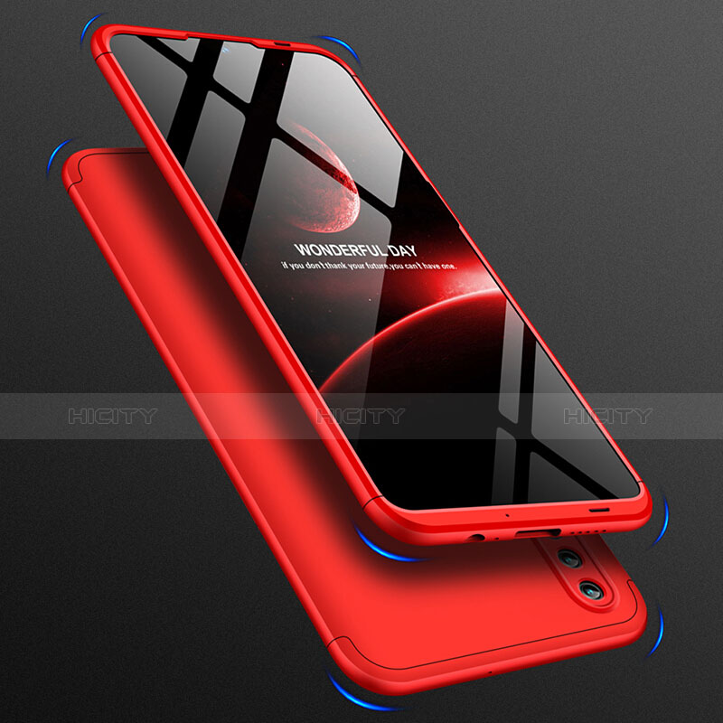 Coque Plastique Mat Protection Integrale 360 Degres Avant et Arriere Q01 pour Huawei Nova Lite 3 Rouge Plus