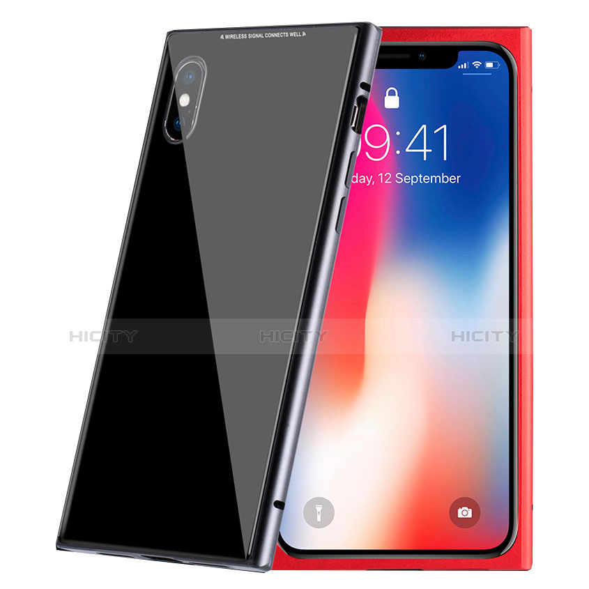 Coque Plastique Protection Integrale 360 Degres Avant et Arriere Miroir Etui Housse pour Apple iPhone X Plus