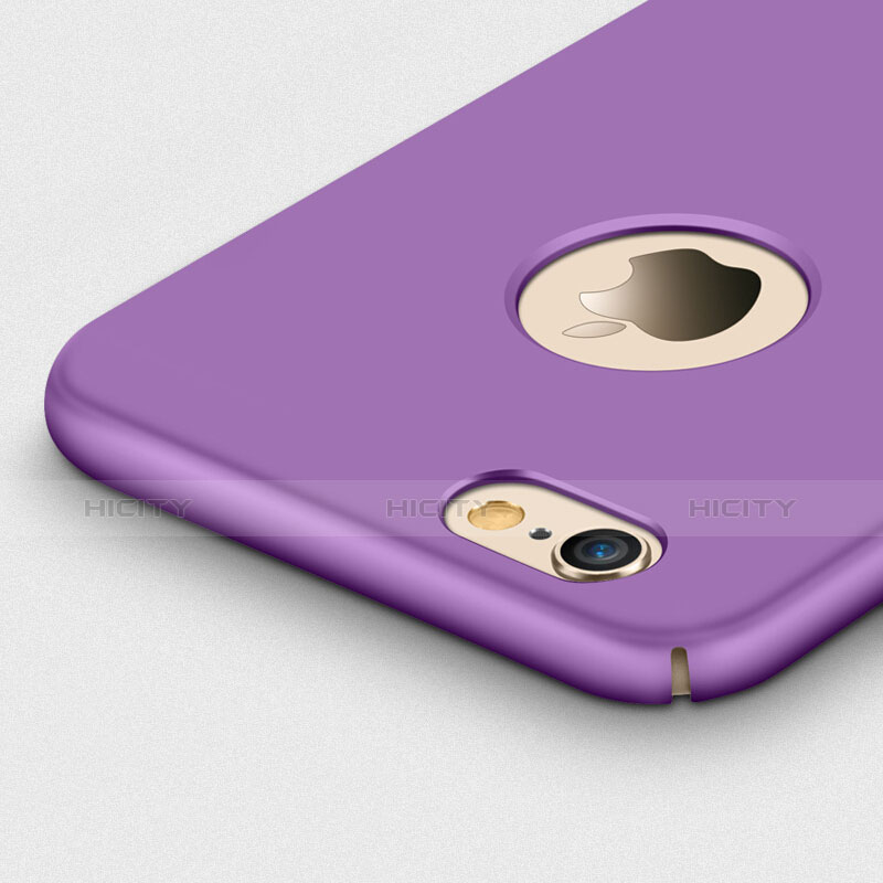 Coque Plastique Rigide avec Trou et Support Bague Anneau Mat et Support Bague Anneau pour Apple iPhone 6 Plus Violet Plus