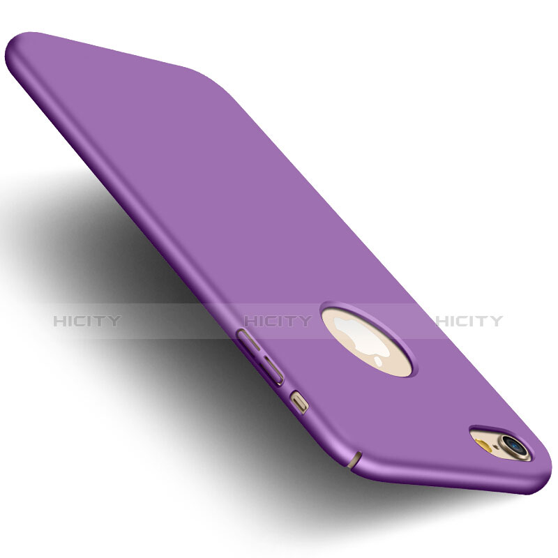 Coque Plastique Rigide avec Trou et Support Bague Anneau Mat et Support Bague Anneau pour Apple iPhone 6 Plus Violet Plus