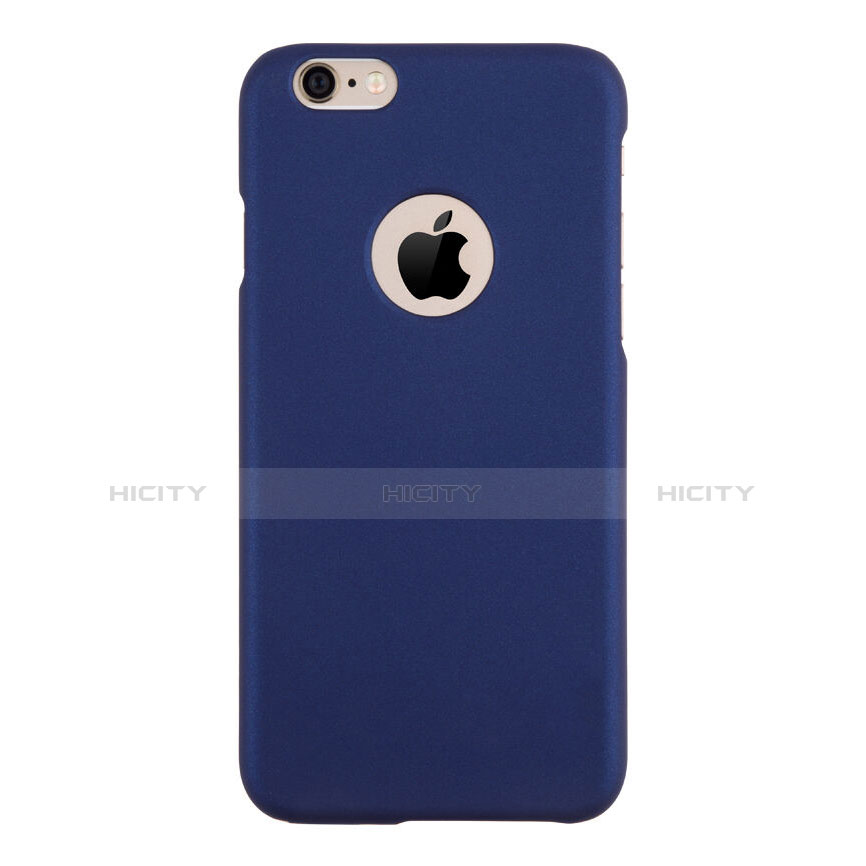 Coque Plastique Rigide avec Trou Mat pour Apple iPhone 6 Bleu Plus