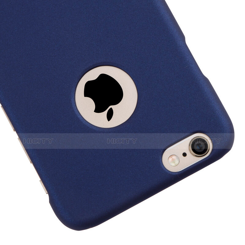 Coque Plastique Rigide avec Trou Mat pour Apple iPhone 6 Plus Bleu Plus