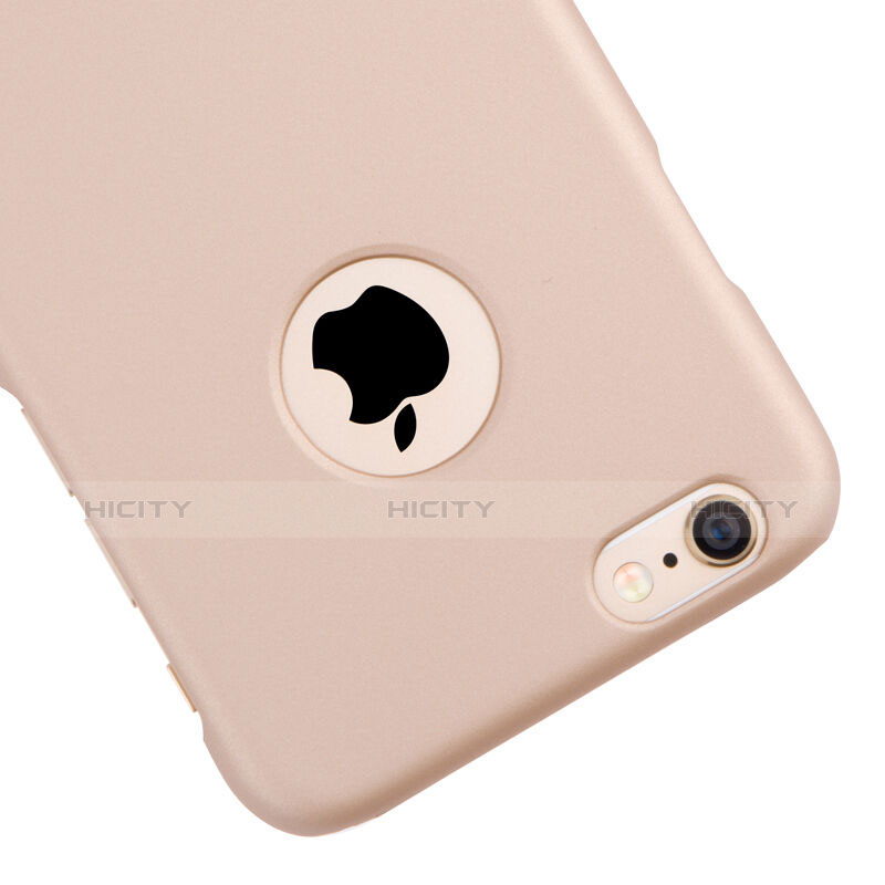 Coque Plastique Rigide avec Trou Mat pour Apple iPhone 6 Plus Or Rose Plus