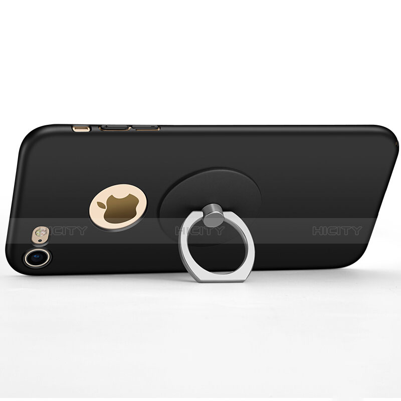 Coque Plastique Rigide avec Trou Mat pour Apple iPhone 7 Plus Noir Plus