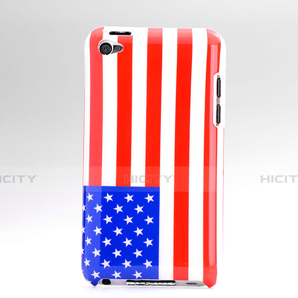 Coque Plastique Rigide Drapeau USA pour Apple iPod Touch 4 Colorful Plus