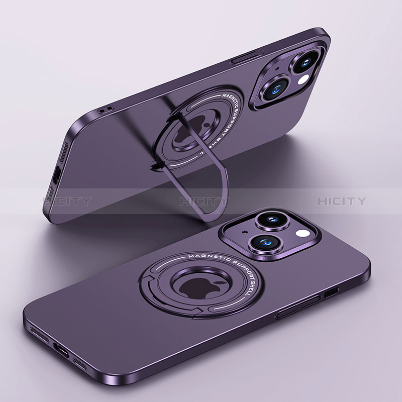 Coque Plastique Rigide Etui Housse Mat avec Mag-Safe Magnetic Magnetique JB1 pour Apple iPhone 13 Violet Plus