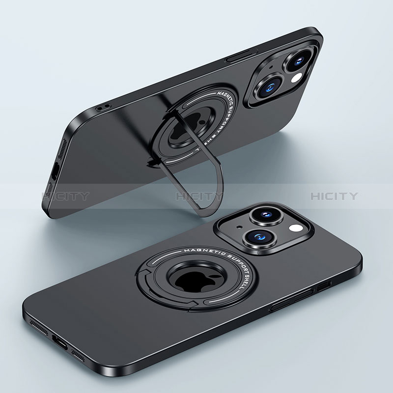 Coque Plastique Rigide Etui Housse Mat avec Mag-Safe Magnetic Magnetique JB1 pour Apple iPhone 15 Noir Plus