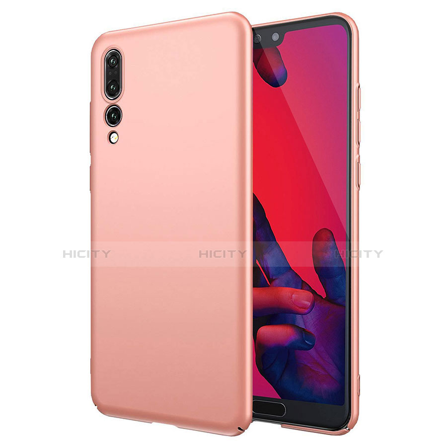 Coque Plastique Rigide Etui Housse Mat G01 pour Huawei P20 Pro Or Rose Plus