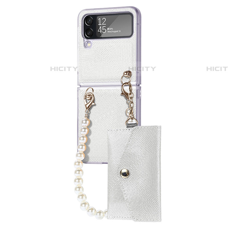 Coque Plastique Rigide Etui Housse Mat H06 pour Samsung Galaxy Z Flip4 5G Blanc Plus