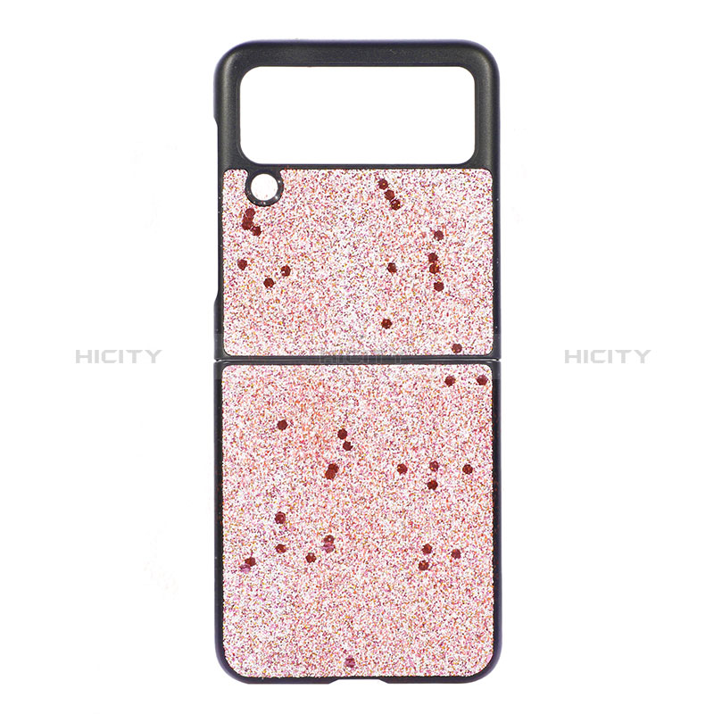 Coque Plastique Rigide Etui Housse Mat H07 pour Samsung Galaxy Z Flip3 5G Or Rose Plus