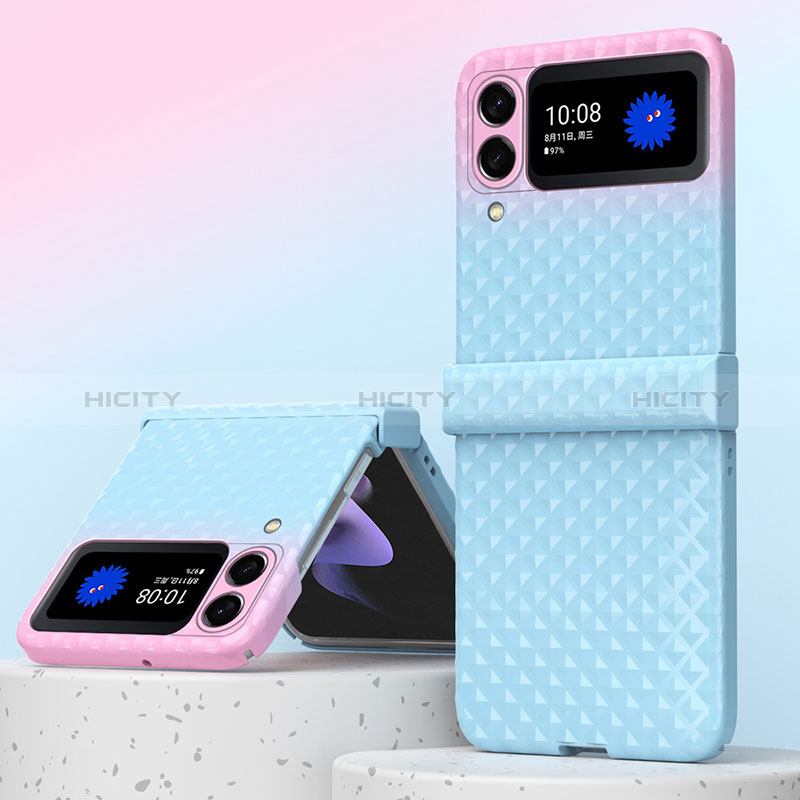 Coque Plastique Rigide Etui Housse Mat H07 pour Samsung Galaxy Z Fold3 5G Bleu Plus