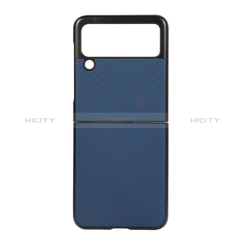 Coque Plastique Rigide Etui Housse Mat H08 pour Samsung Galaxy Z Flip3 5G Bleu Plus