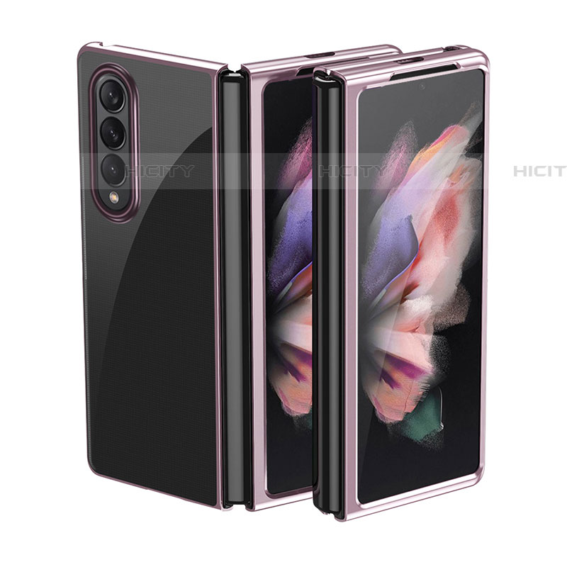 Coque Plastique Rigide Etui Housse Mat L01 pour Samsung Galaxy Z Fold4 5G Or Rose Plus