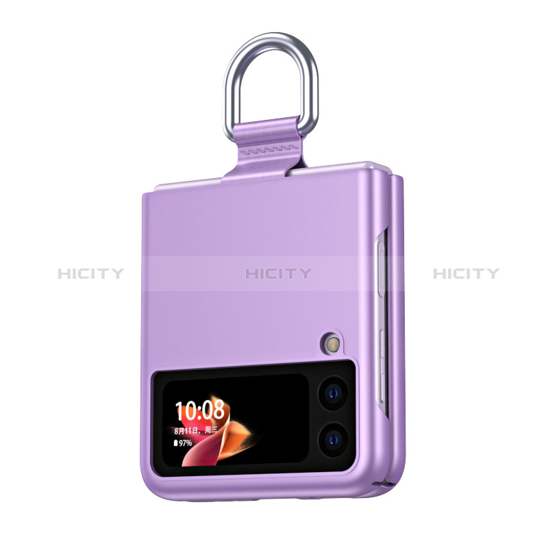 Coque Plastique Rigide Etui Housse Mat L04 pour Samsung Galaxy Z Flip3 5G Violet Plus