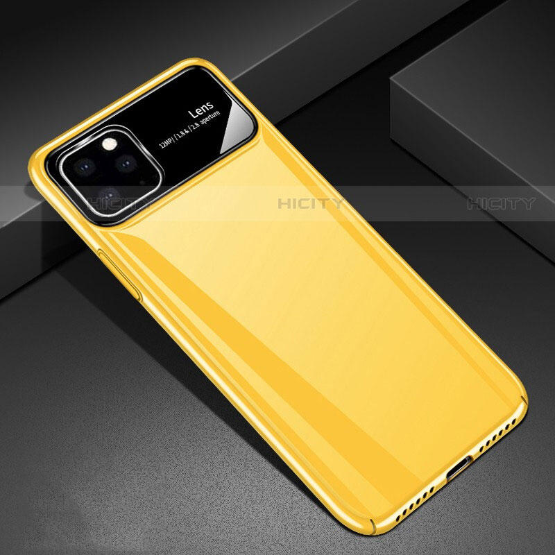 Coque Plastique Rigide Etui Housse Mat M01 pour Apple iPhone 11 Pro Max Jaune Plus