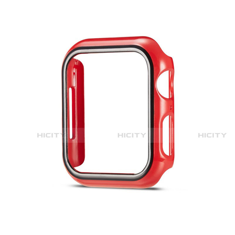 Coque Plastique Rigide Etui Housse Mat M01 pour Apple iWatch 5 44mm Rouge Plus