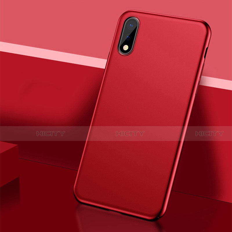 Coque Plastique Rigide Etui Housse Mat M01 pour Huawei Enjoy 10 Rouge Plus