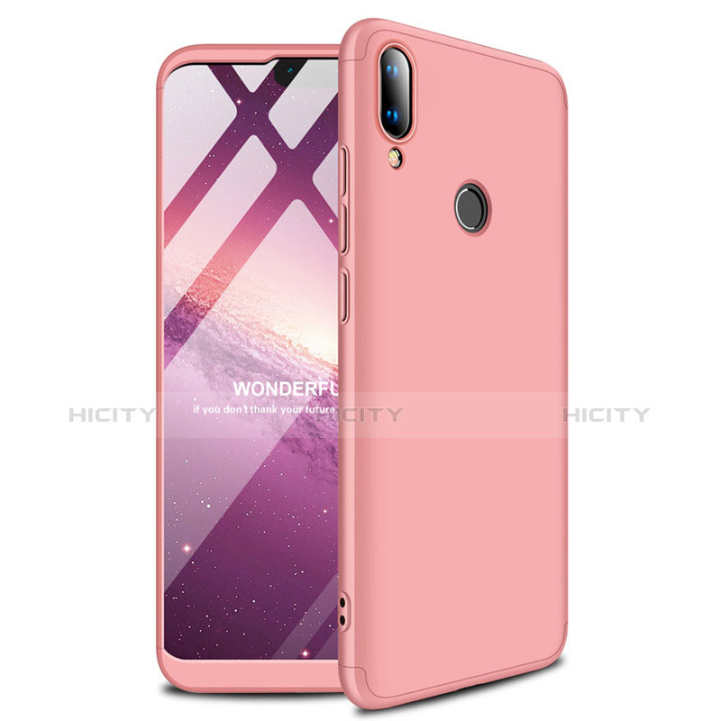 Coque Plastique Rigide Etui Housse Mat M01 pour Huawei Enjoy 9 Plus Or Rose Plus