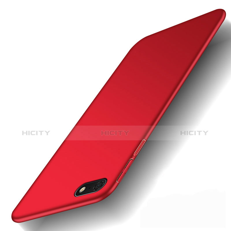 Coque Plastique Rigide Etui Housse Mat M01 pour Huawei Honor 7S Rouge Plus