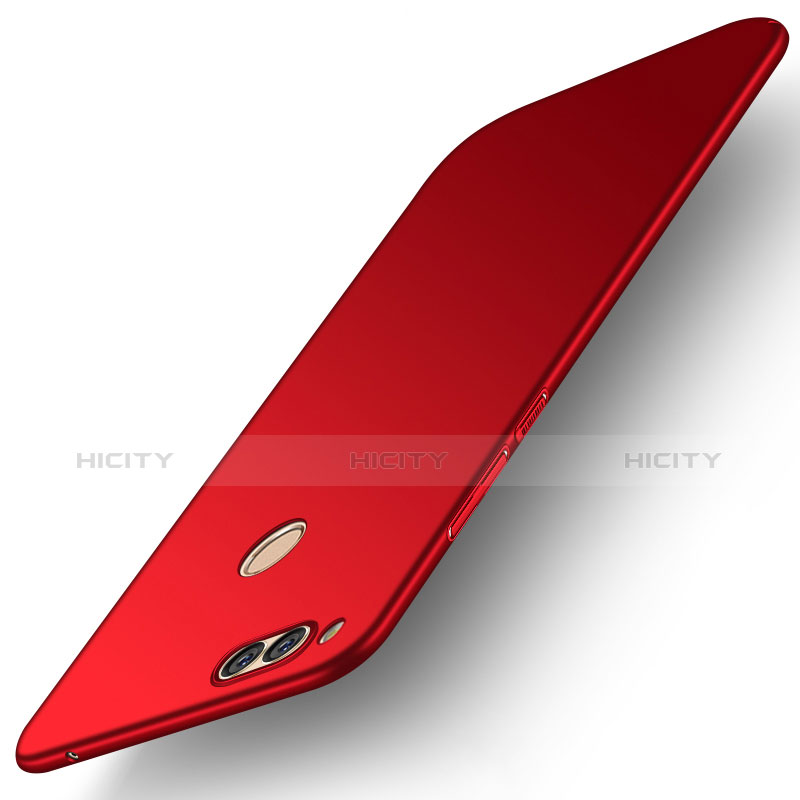 Coque Plastique Rigide Etui Housse Mat M01 pour Huawei Honor Play 7X Rouge Plus