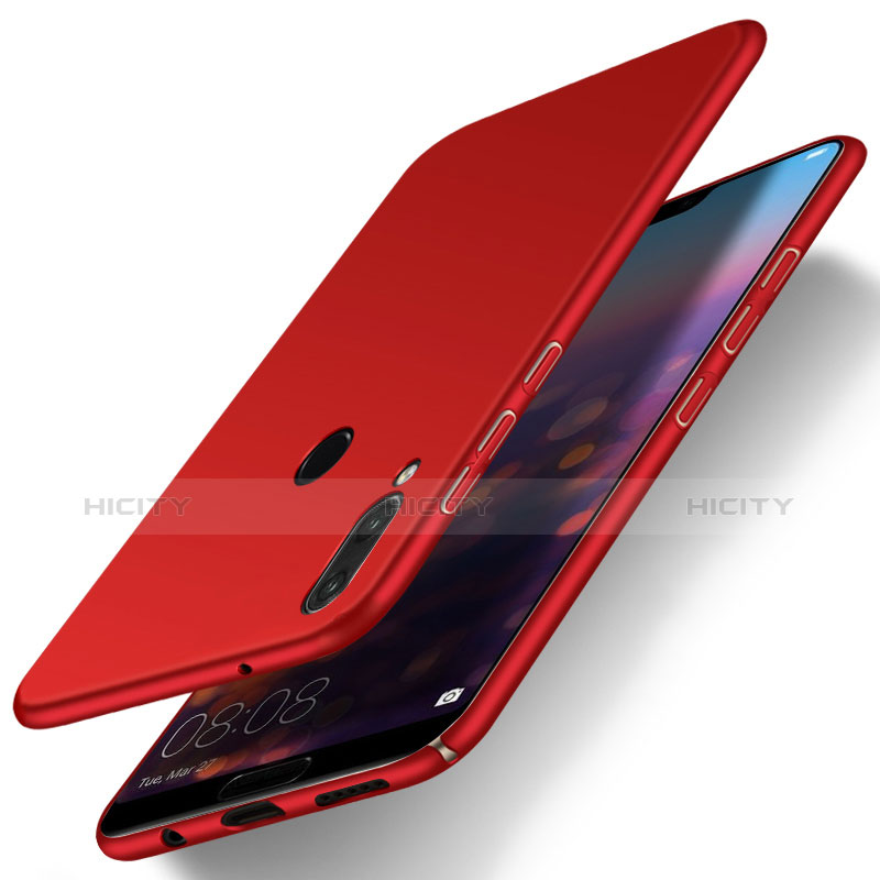 Coque Plastique Rigide Etui Housse Mat M01 pour Huawei Nova 3e Rouge Plus