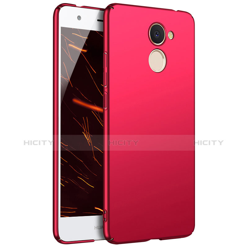 Coque Plastique Rigide Etui Housse Mat M01 pour Huawei Y7 Prime Rouge Plus