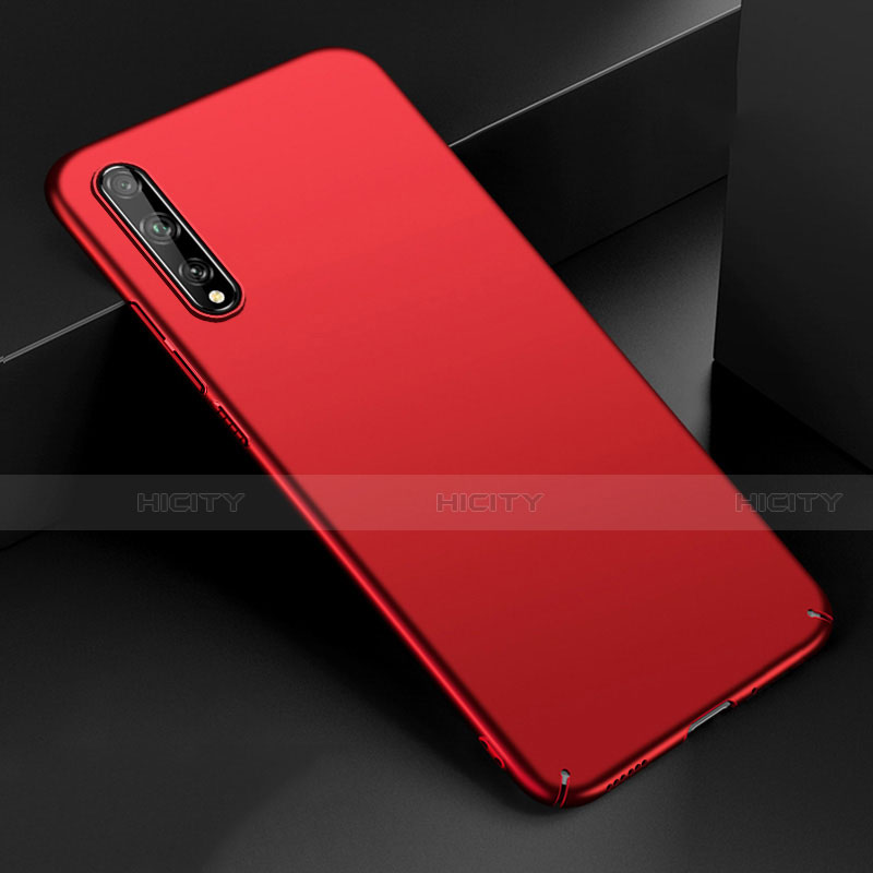 Coque Plastique Rigide Etui Housse Mat M01 pour Huawei Y8p Rouge Plus