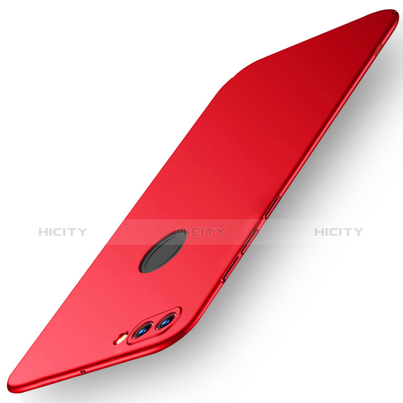 Coque Plastique Rigide Etui Housse Mat M01 pour Huawei Y9 (2018) Rouge Plus