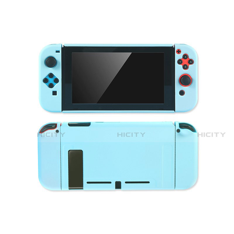 Coque Plastique Rigide Etui Housse Mat M01 pour Nintendo Switch Bleu Ciel Plus