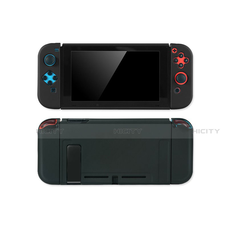 Coque Plastique Rigide Etui Housse Mat M01 pour Nintendo Switch Noir Plus