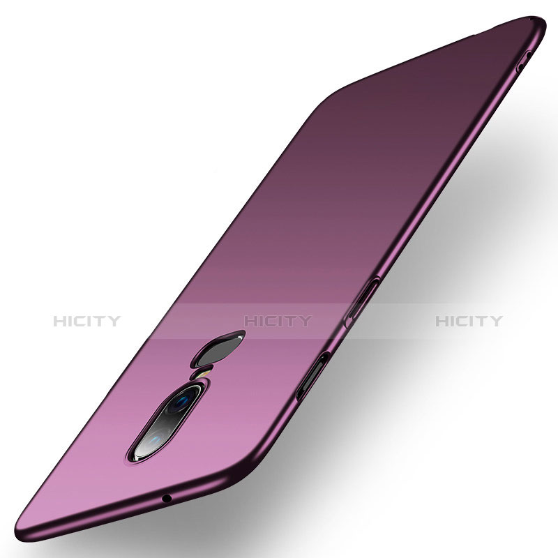 Coque Plastique Rigide Etui Housse Mat M01 pour OnePlus 6 Violet Plus