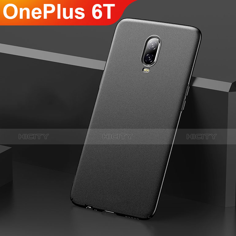 Coque Plastique Rigide Etui Housse Mat M01 pour OnePlus 6T Noir Plus