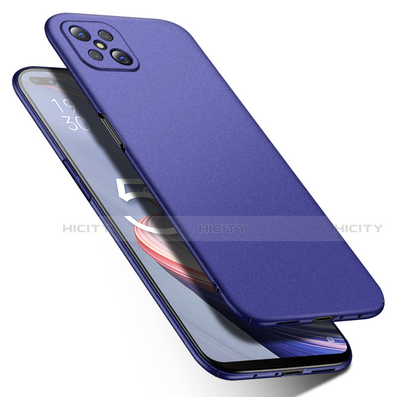 Coque Plastique Rigide Etui Housse Mat M01 pour Oppo A92s 5G Bleu Plus