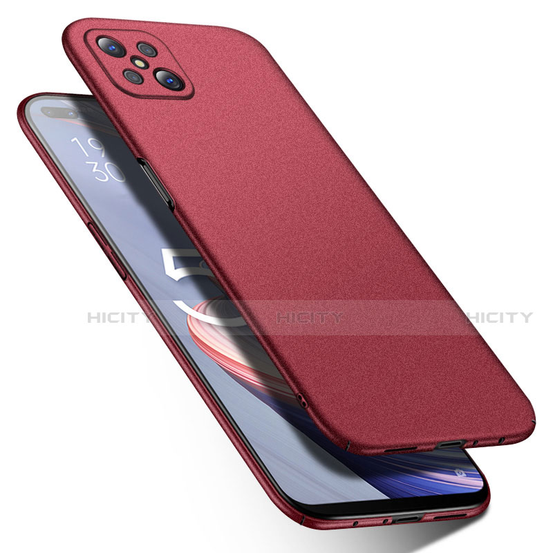 Coque Plastique Rigide Etui Housse Mat M01 pour Oppo Reno4 Z 5G Rouge Plus