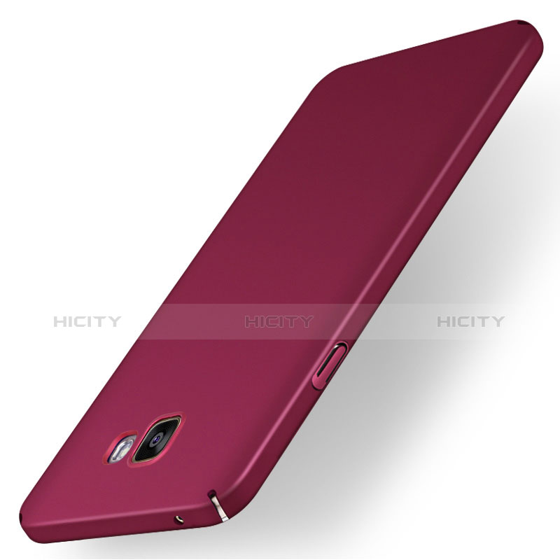 Coque Plastique Rigide Etui Housse Mat M01 pour Samsung Galaxy A7 (2016) A7100 Rouge Plus