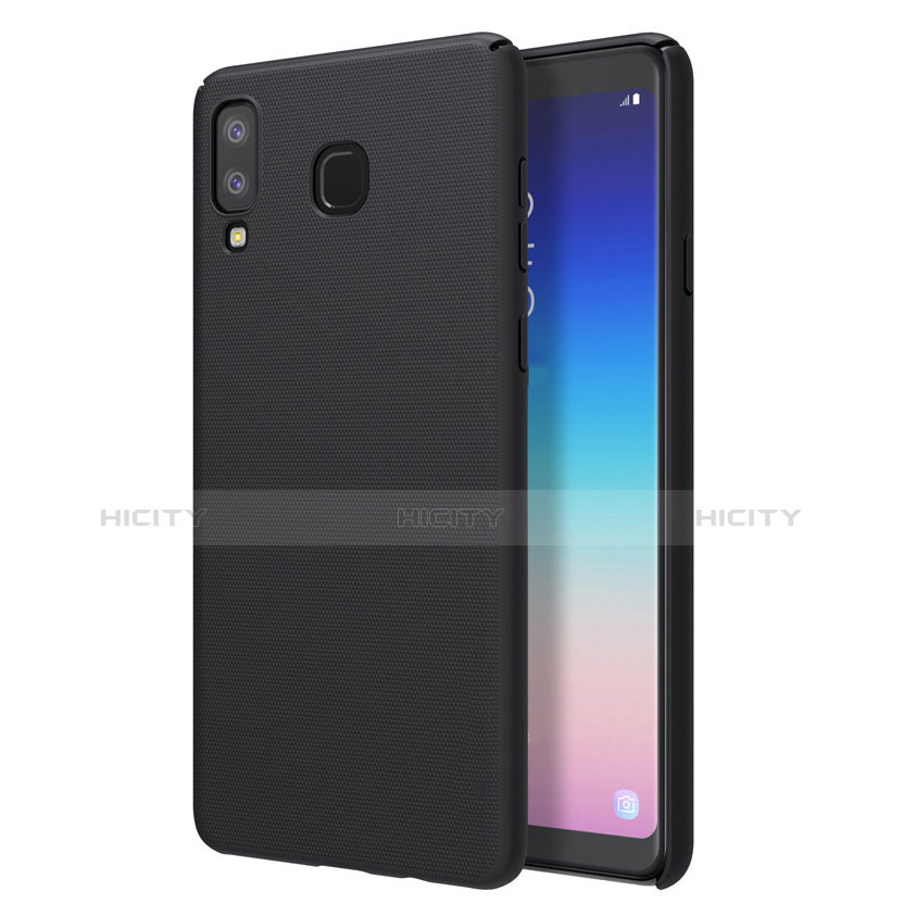 Coque Plastique Rigide Etui Housse Mat M01 pour Samsung Galaxy A9 Star SM-G8850 Noir Plus