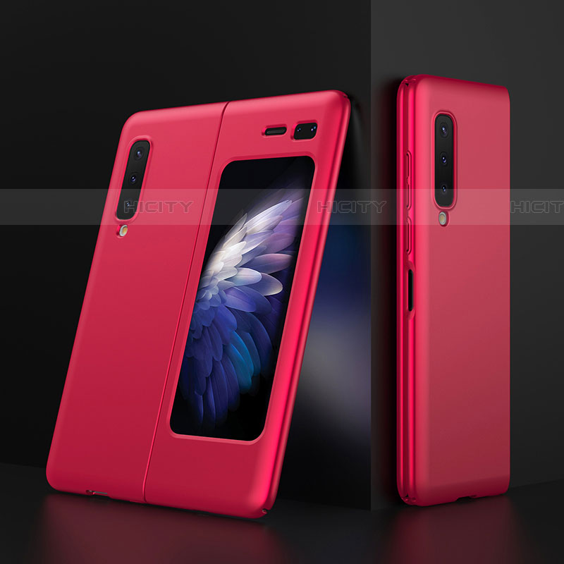 Coque Plastique Rigide Etui Housse Mat M01 pour Samsung Galaxy Fold Rouge Plus