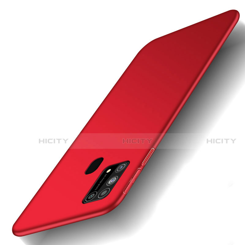 Coque Plastique Rigide Etui Housse Mat M01 pour Samsung Galaxy M31 Prime Edition Rouge Plus