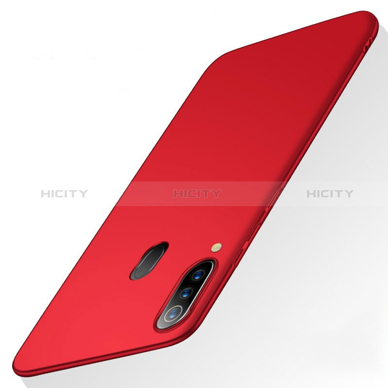 Coque Plastique Rigide Etui Housse Mat M01 pour Samsung Galaxy M40 Rouge Plus