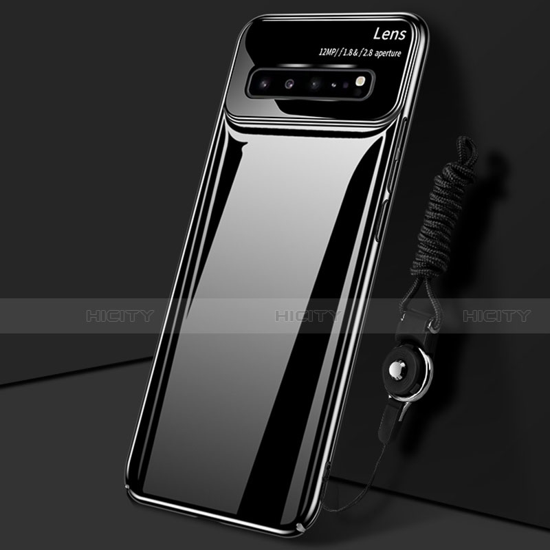Coque Plastique Rigide Etui Housse Mat M01 pour Samsung Galaxy S10 5G SM-G977B Noir Plus