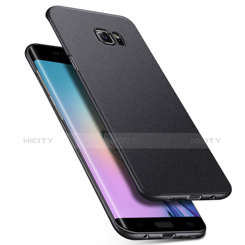 Coque Plastique Rigide Etui Housse Mat M01 pour Samsung Galaxy S6 Edge+ Plus SM-G928F Noir Plus