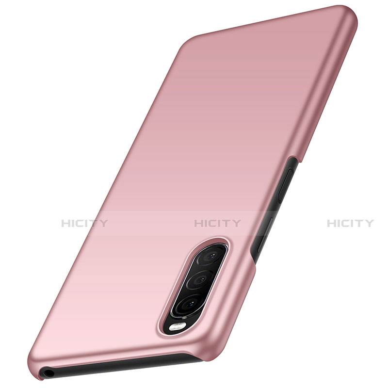 Coque Plastique Rigide Etui Housse Mat M01 pour Sony Xperia 10 II Or Rose Plus